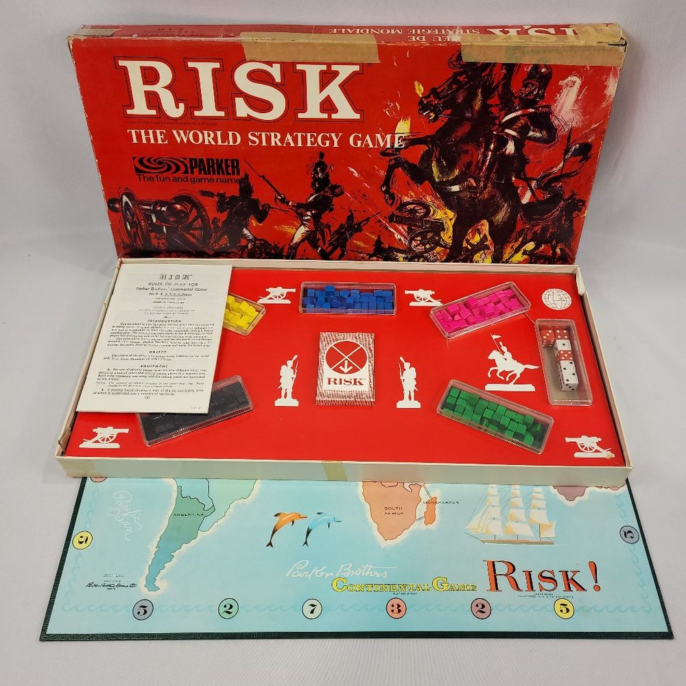 Risk Vintage 1968 Board Game by Parker Brothers